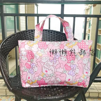

Melody Twin Star Fashion Anime Handbags Portable Shopping Bag Reusable Tote Foldable Pouch Storage Bags NEW