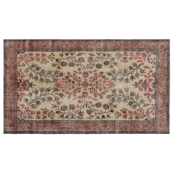 

Handmade Natural Vintage Turkish Area Rug 158x280 Cm-5'2''X9'2''
