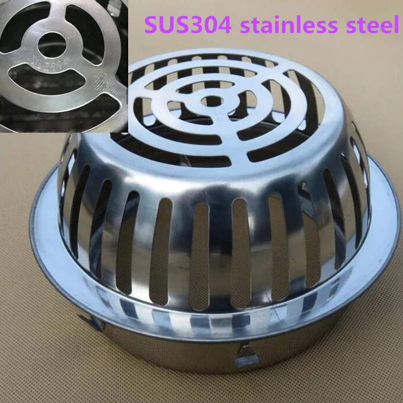 H04b5a7c3e8d04a15a311d067156dbdb3L Stainless Steel Balcony Roof Round Large Displacement Anti-blocking Floor Drain Outdoor Rain Bucket Drainage Floor Drain Mallzona