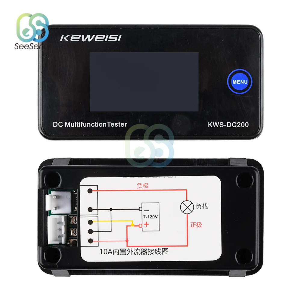 Voltímetro digital led, amperímetro, voltagem de corrente,