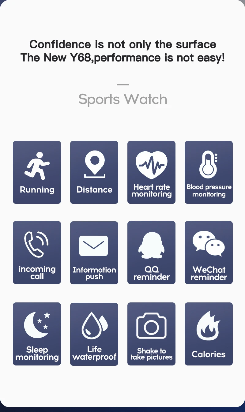 Cardíaca Do Sono Smartwatch Relógio de Esportes