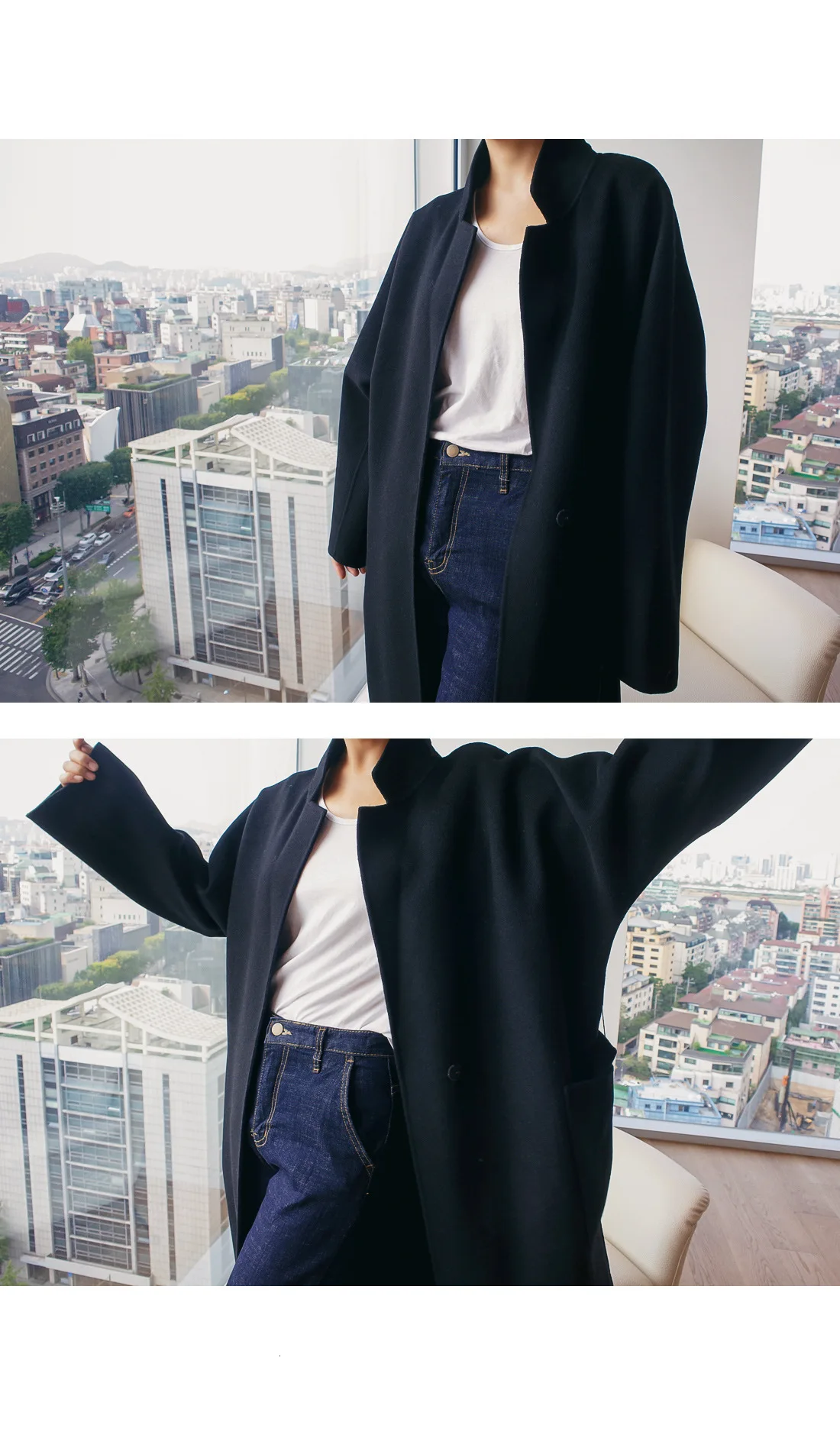 SuperAen, новинка, зимнее шерстяное пальто для женщин, корейский стиль, дикое повседневное шерстяное пальто для женщин, свободный размер, женская одежда