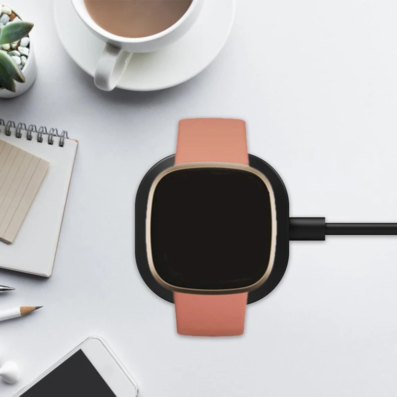 

Charging Dock For -Fitbit Versa3/Sense Smart Watch Charger Base Station Cable Ad