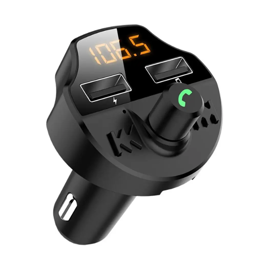 Двойной usb порт авто новая сигарета 12-24 в Зажигалка Bluetooth 31g MP3 передатчик 24 часа черный