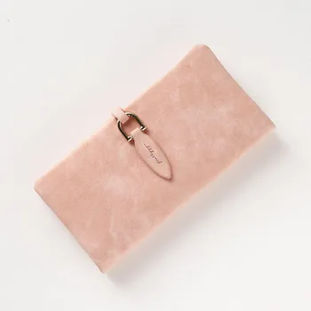 

Female wallet frosted buckle student coin purse Korean version of the new long wallet ladies all-match clutch mini wallet