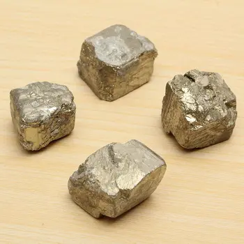 

New 100g Aquarium Decor Golden Iron Pyrite Cubic Crystal Stone Energy Rock Mineral for Fish Tank Planting Decor Materials