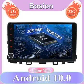 

1 Din Android 10.0 Autoradio For Kia Rio 2017 2018 2019 2020 GPS Navi Car Stereo Audio Multimedia Player BT AUX SWC Mirror Link