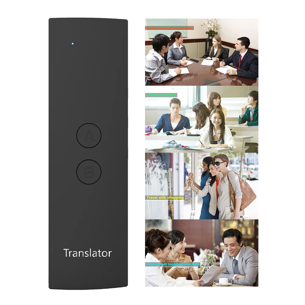 

Handheld Simultaneous Travel Smart Real Time Accurate Wireless Bluetooth Voice Translator Multi-language Learning Fast Meeting