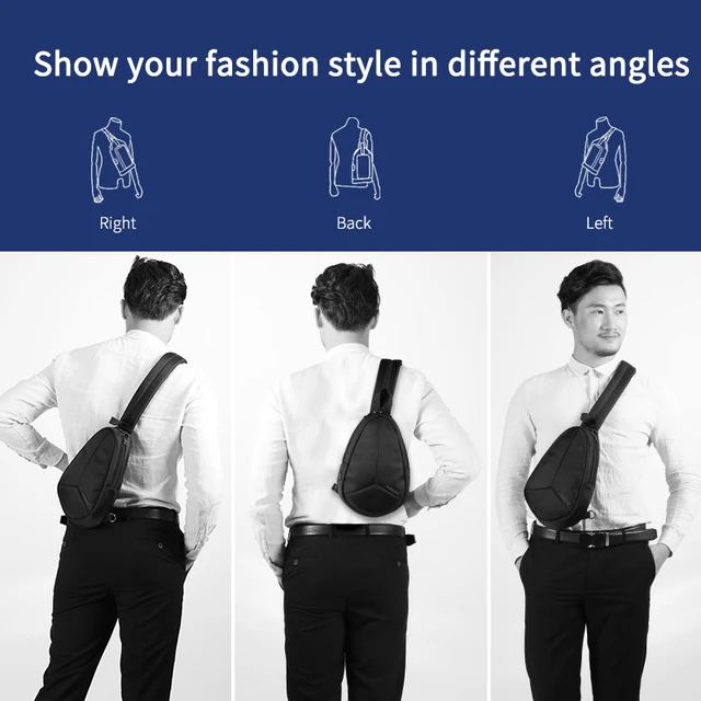 Tigernu New Arrival Waterproof Nylon Men Fashion Chest Bag For Men Crossbody Bags High Quality