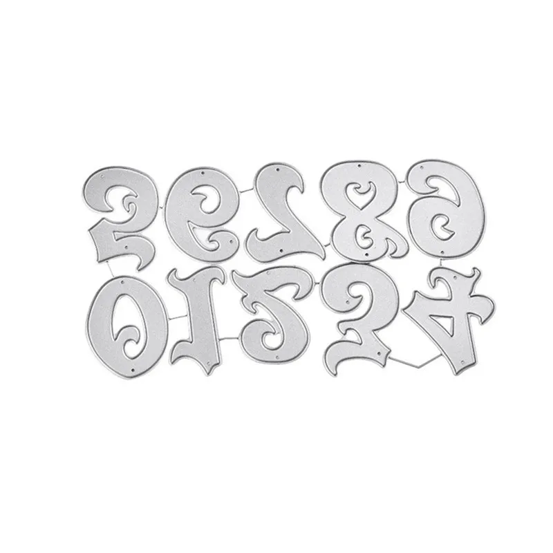 

Eastshape One-Ten Dies Numbers Letters Metal Cutting Dies for DIY Scrapbooking Card Album Embossing Die Cut 2019 New Template