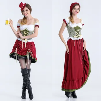 

Hot New Women's Clothing Germany Oktoberfest Clothing Beer Sister Costumes Halloween Stage Costumes Bars Performance Clothing