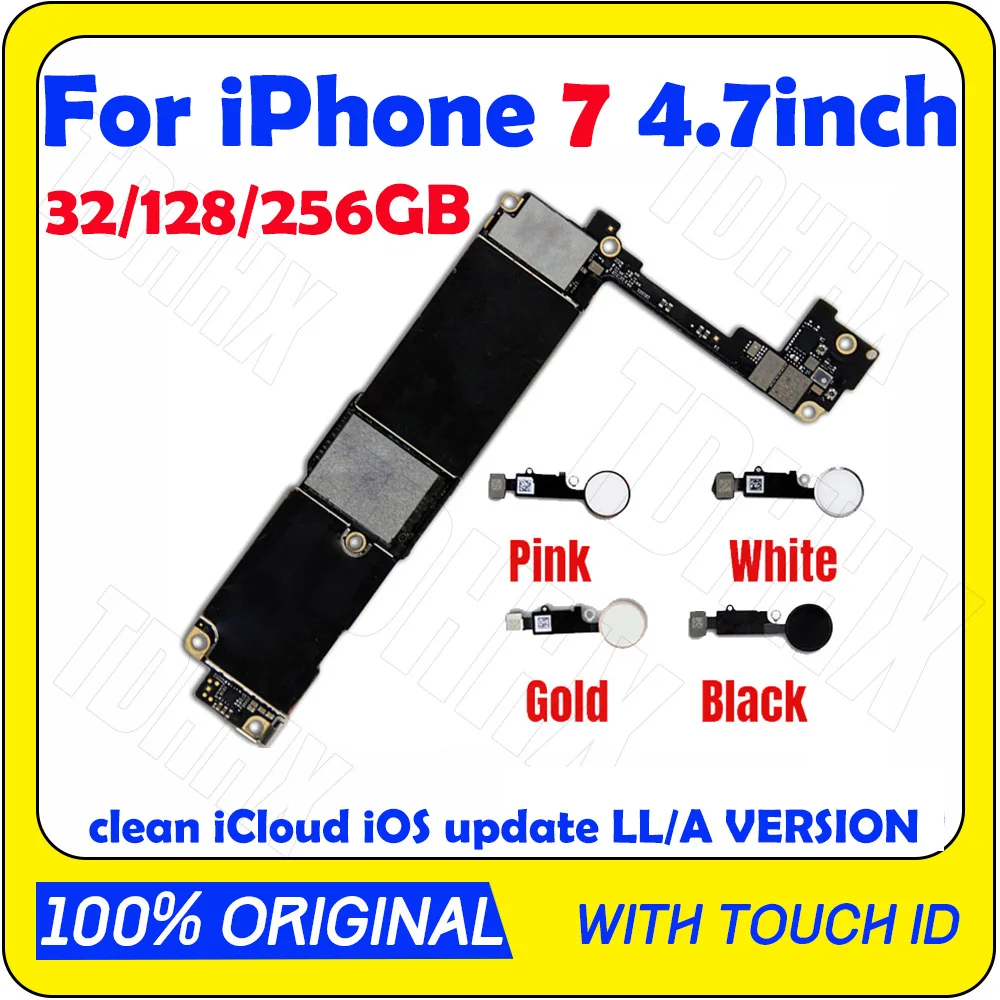 Материнская плата для iphone 7 4 дюйма разблокированная материнская с Touch ID/NO ID 100%