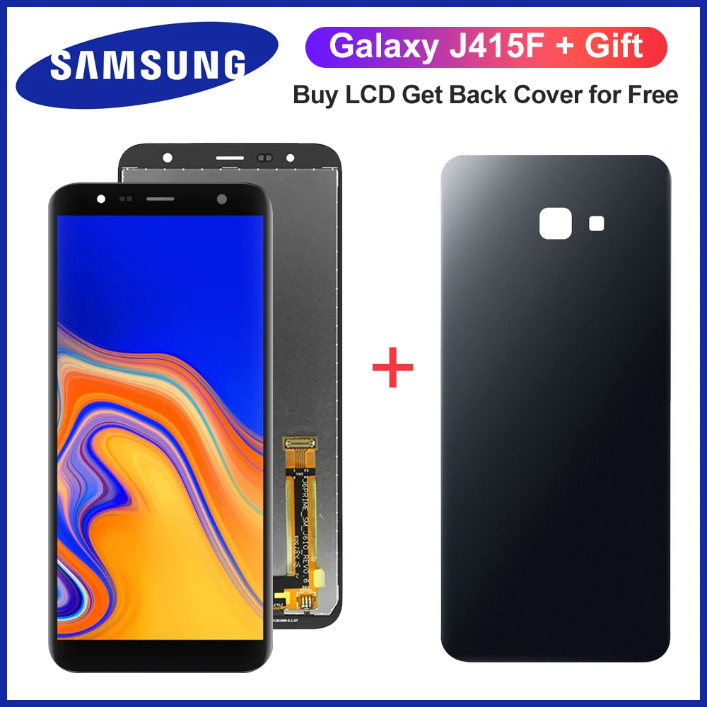 ЖК-дисплей 100% ''для Samsung Galaxy J4 Plus J415 J415F J410 с сенсорным экраном и крышкой