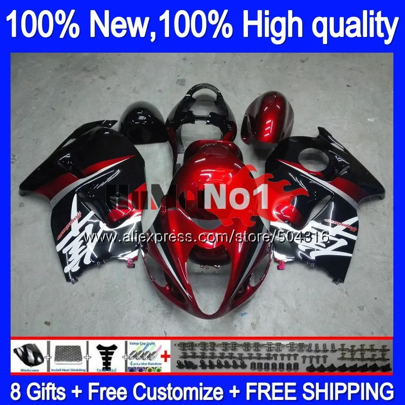 No. 1 Hayabusa для SUZUKI GSXR 1300 2002 2003 2004 2005 2006 2007 28MC. 203, ювелирные изделия, красная GSXR-1300 GSXR1300 96 02 03 04 05 06 07 обтекатель - Цвет: No. 1