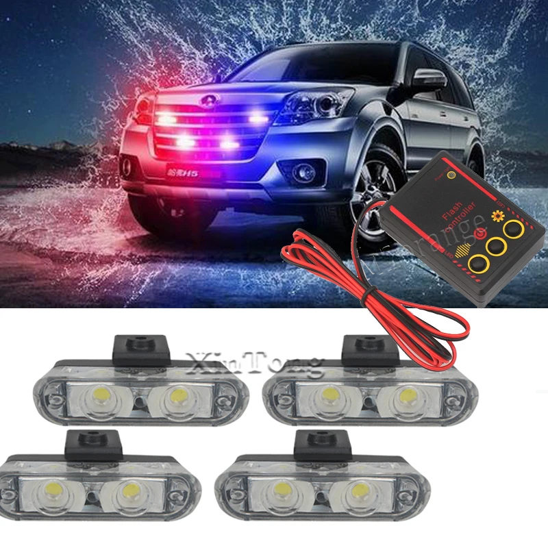 4x2 Led Flasher Fso Auto stroboscopes Police Lights Flash fso Strobe Light flasher firemen flash | Автомобили и мотоциклы