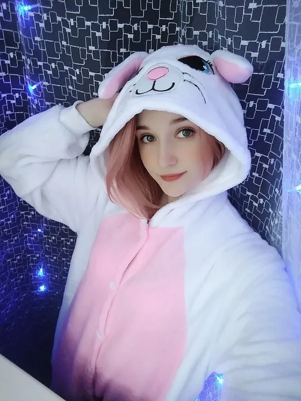 Women Jumpsuit Kigurumi Pajamas Onesies Cosplay Pajamas Onesies Flannel Pajamas Onesies HKSNG New Black White Cat Kigurumi Onesie Animal Winter Flannel Pajamas Cartoon Adult Halloween Party Costume