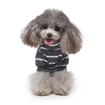 

Pet 4 Legged Pajamas Stripe Homewear Puppy Apparel Jumpsuit All Seasons Cotton Romper