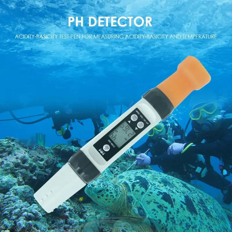 HM PH-200 ЖК-цифровой дисплей Водонепроницаемый измеритель температуры PH ph-датчик