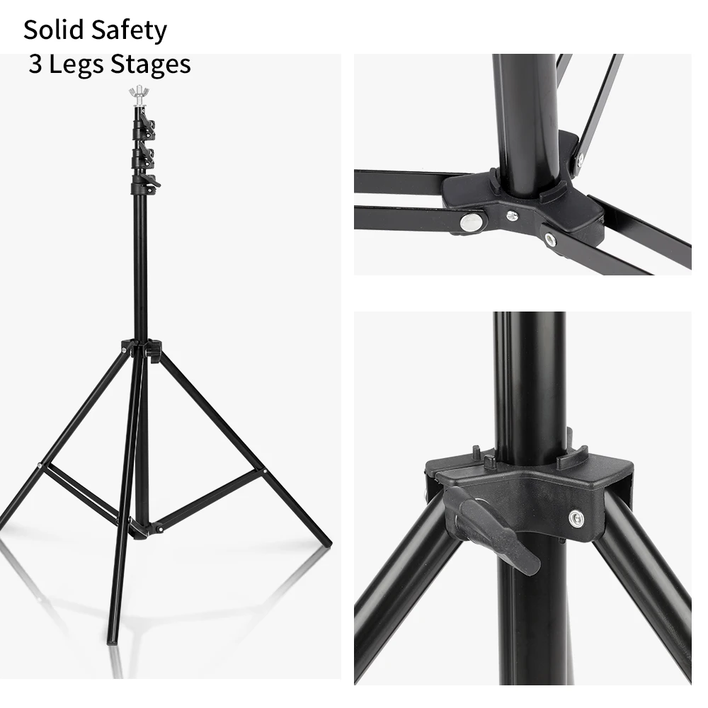  2.6M X 3M/8.5*10ft Pro Photography Photo Backdrops Background Support System Stands For Photo Video