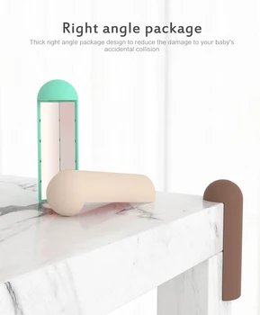 

6x2cm Round Baby Anti-Collision Corner Protector Guard Soft Furniture Bumpers Sharp silicone Corner Cushion Baby Safe Protection