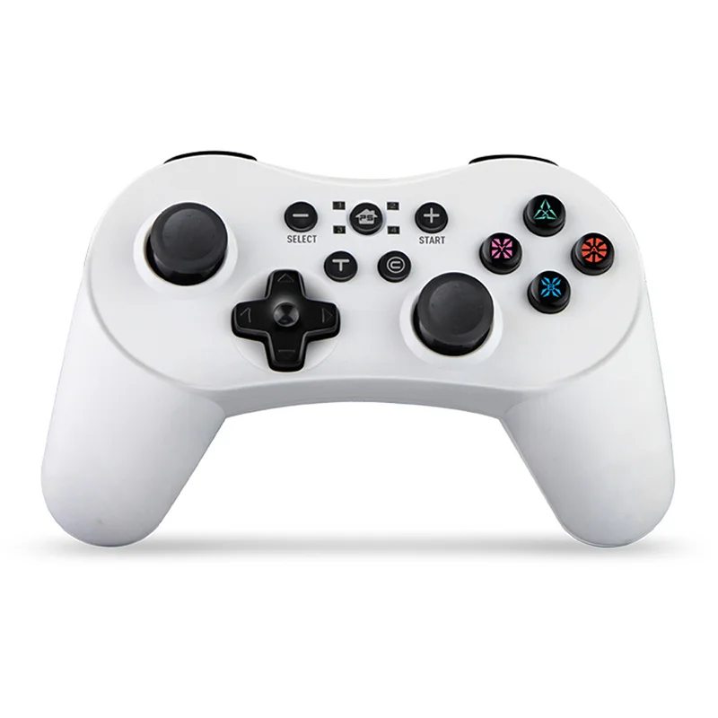 Беспроводной контроллер Bluetooth геймпад джойстик для переключателя/PS3/PC/PC360/Android/PUBG/пара - Цвет: Белый