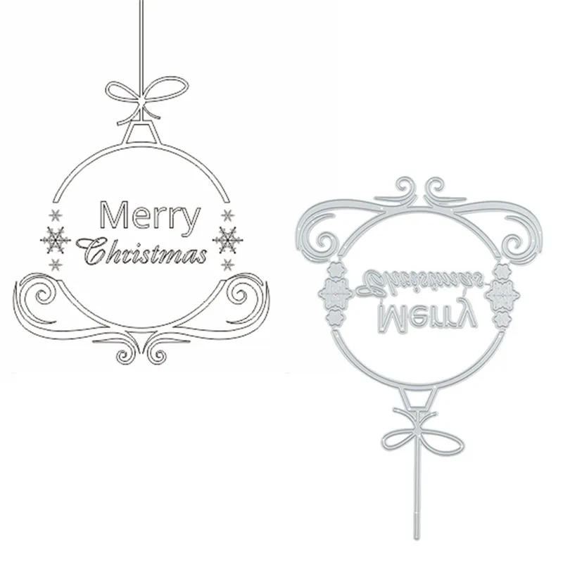 DiyArts Merry Christmas Dies Bell металлические Вырубные штампы трафарет для фона для DIY скрапбукинга бумага/фото карты тиснение штампы