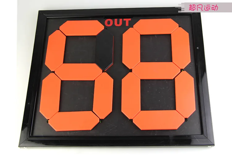 

Football Substitution Board Double-Sided Display 2-Bit Game Formal Replacement Card Fluorescent Display Game Scoring Device Manu