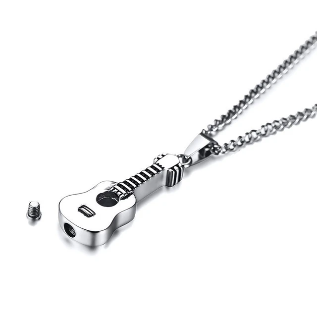 Electric Guitar Music Urn Cremation Necklace – Moonlight Memorials