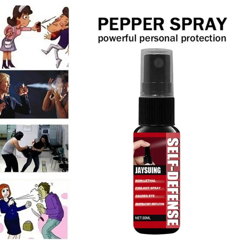 

30ml Anti-Wolf Spray Women Safe Tools Red Pepper Spray For Women Carry Self Defense Small Canister Large Protection Tools TSLM1