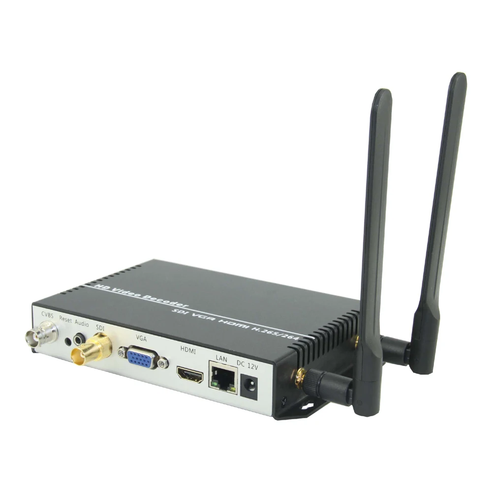 Декодер ISEEVY Wi Fi H.265 H.264 IP к SDI с выходом HDMI VGA CVBS поддержка RTMP RTSP RTP UDP HTTP