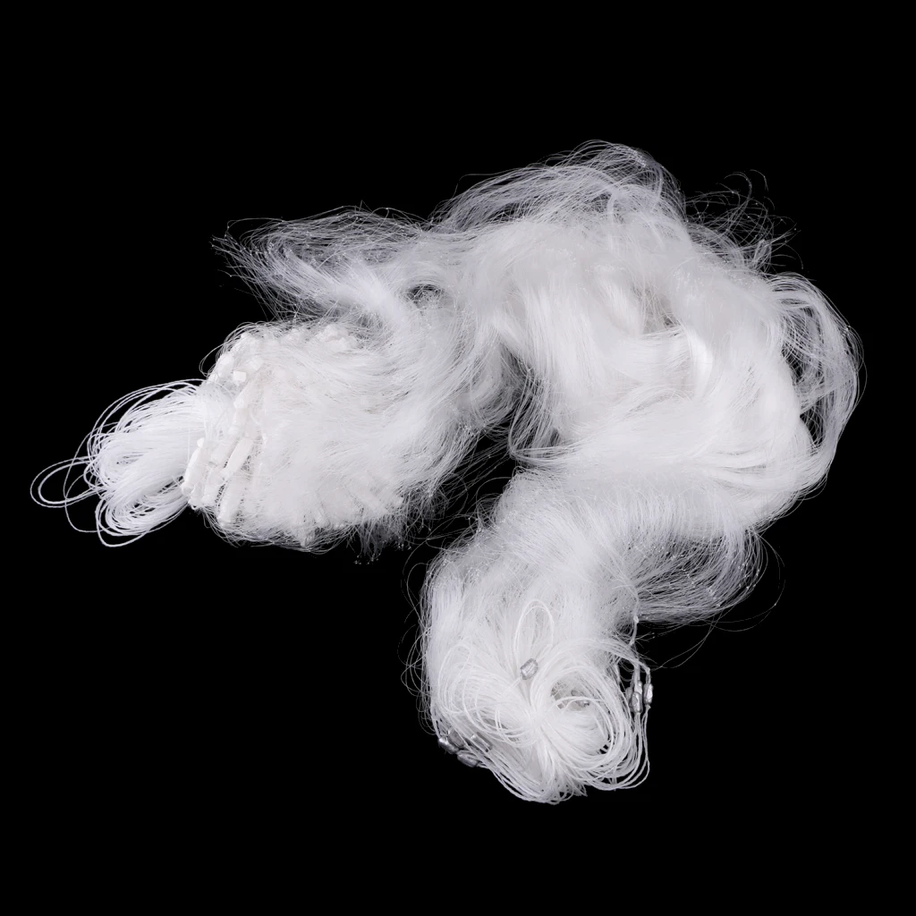 50m 3 Layer Fishing Fish Mesh Trap Nylon Clear with Float Monofilament Fishing Gill Net Gillnet Trap Fishing Nets Tackles Pesca