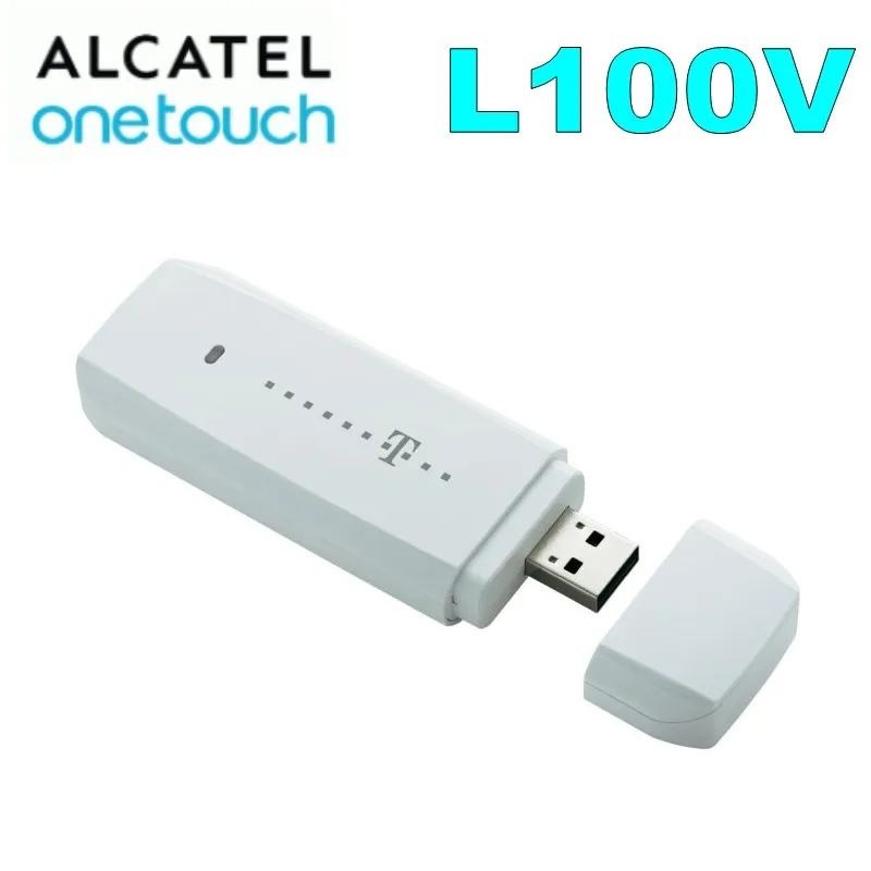 Разблокированный Alcatel One Touch L100V 4G LTE мобильный широкополосный USB модем 4 ключа со слотом для sim-карты