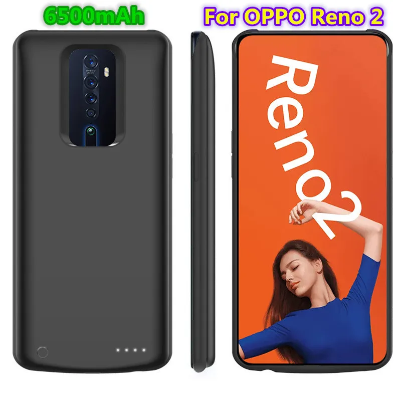 Чехол с дополнительной батареей для телефона OPPO Reno 2 6500 мАч портативный внешний