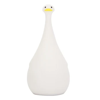 

Home Decor LED Night Light Nursery For Kids Bedroom Drop Resistance USB Rechargeable Gift Duck Shape Cute Breastfeeding Silicone