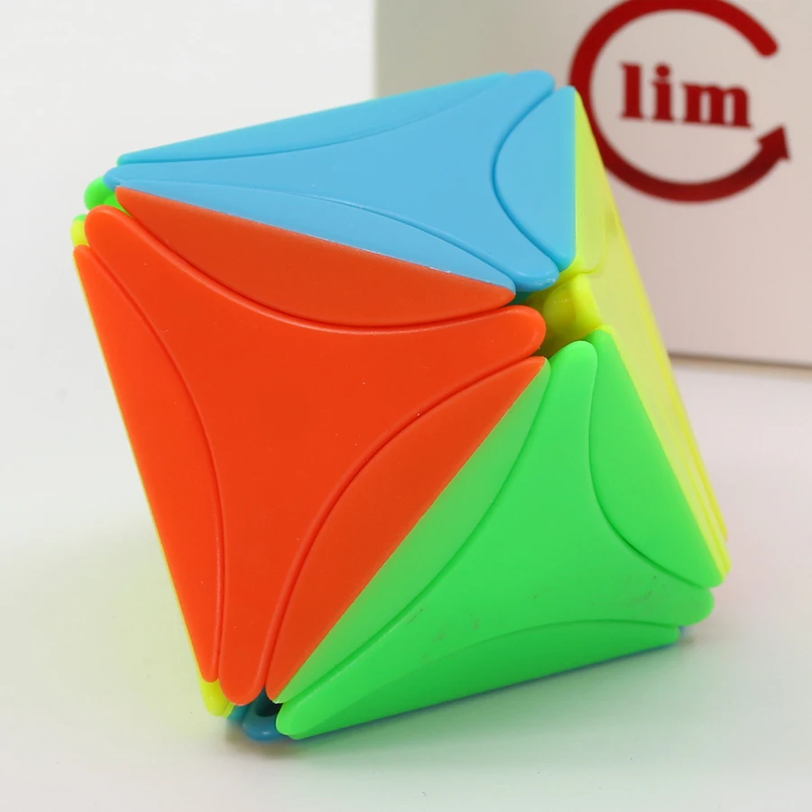 Forma de Diamante Cubo Mágico Quebra-cabeça Limcube Octaedro v2 Octahedral Oito Faces Profissional Brinquedos Educativos Jogo fs