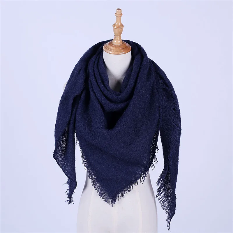 YSDNCHI, женский зимний шарф, высокое качество, Пашмина, Дамская бандана, обертывание, одеяло, треугольный шарф, большая шаль, утолщенные кашемировые шарфы