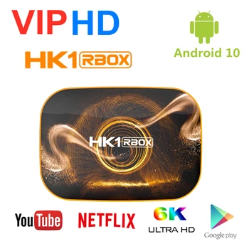 

VIPHD Android 10 HK1RBOX 4K Dual Wifi BT Netflix HK1 Media player Play Store Free IPTV Fast Set top BOX HK1 RBOX Set Top Box
