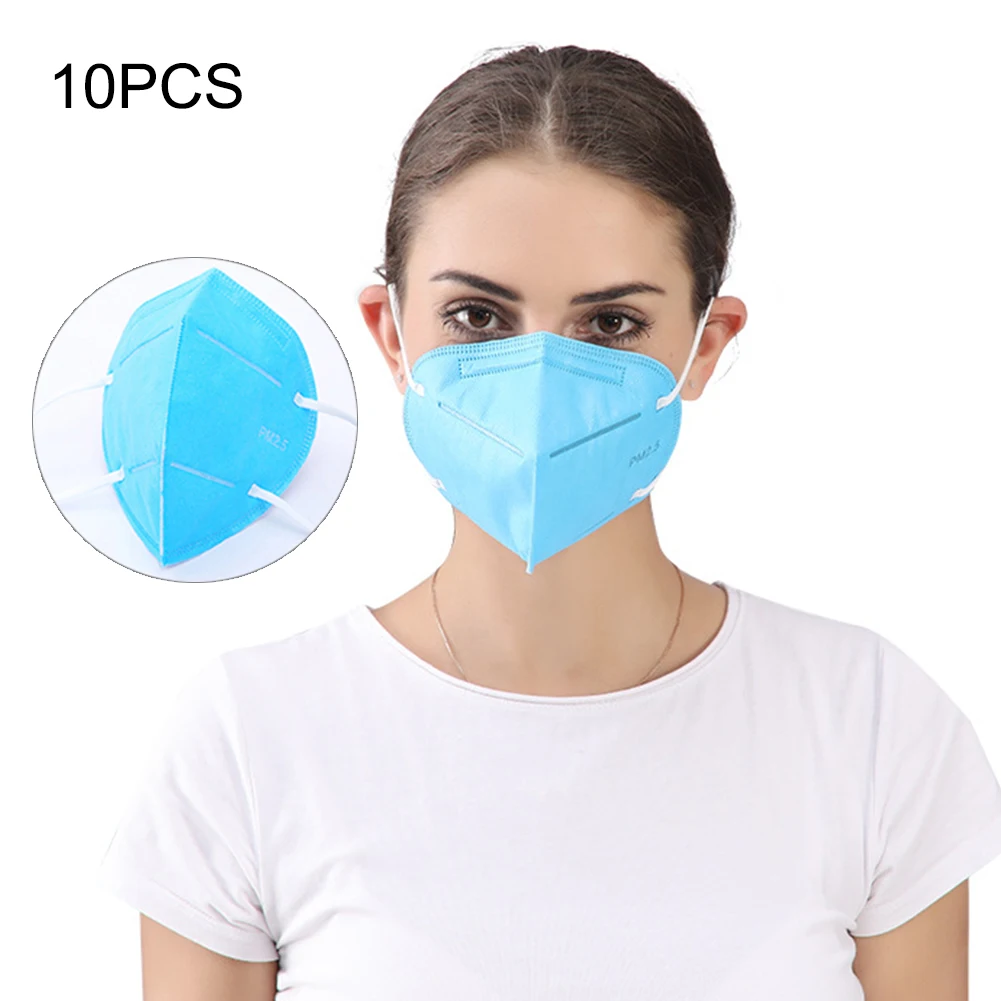 10pcs disposable anti-virus masks anti fog dust-proof PM2.5 adult activated carbon filter non-woven |