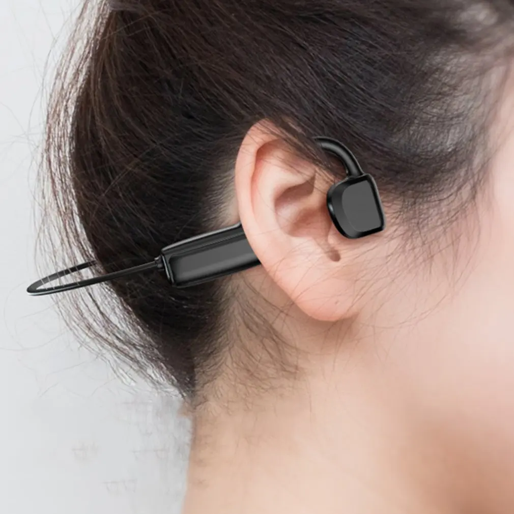 G1 Semi closed Durable Bone Conduction Headphones Outdoor Sports Headphones With Mic Handsfree Headphone