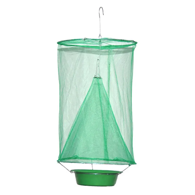 

Hot Sale Flies Flytrap Cage Net Pest Control Reusable Hanging Fly Catcher Killer Trap Garden Home Yard Supplies