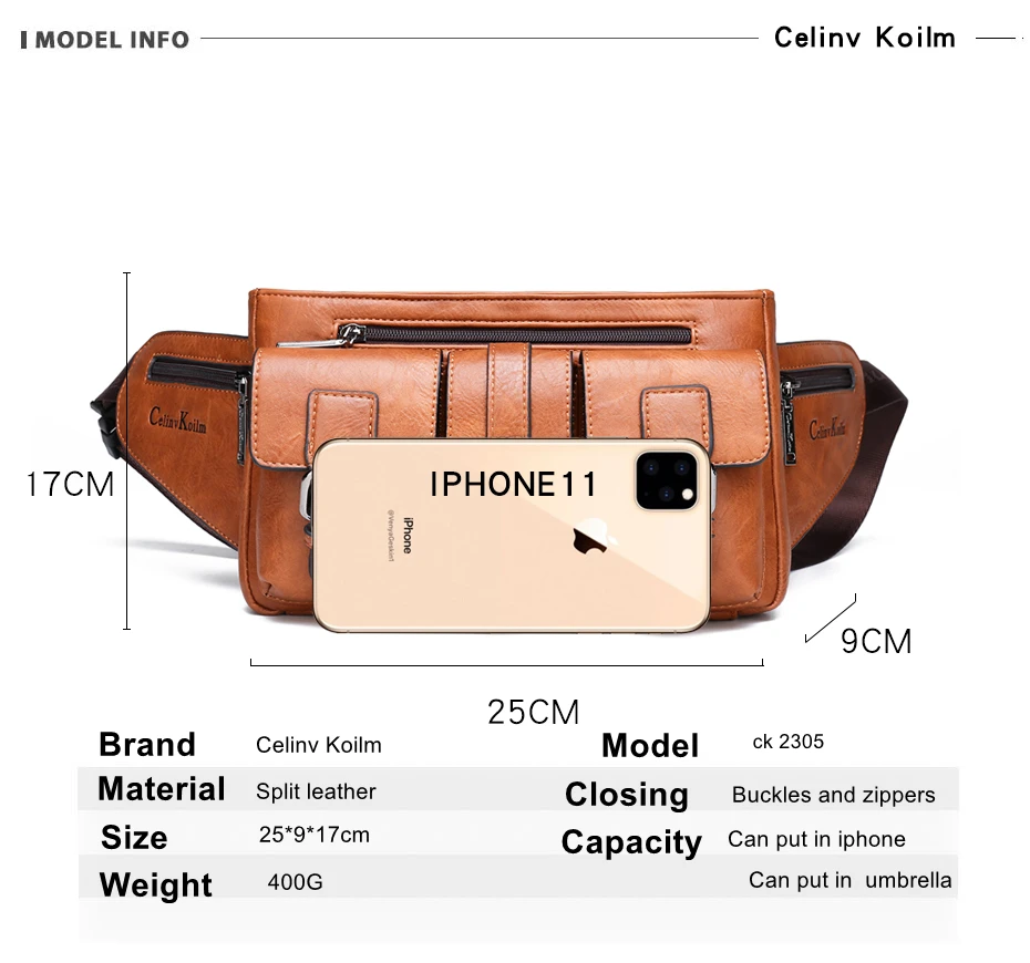 Рисунок 2 - CELINV KOILM Мужская поясная сумка