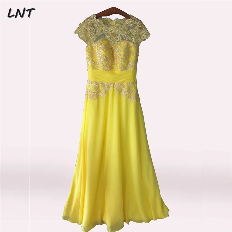 long flowy yellow dress