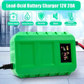 

12V 20A Digital Display Battery Charger Motorcycle Car Lead Acid Battery Charger For Electric Bicycle Universal Battery Charger
