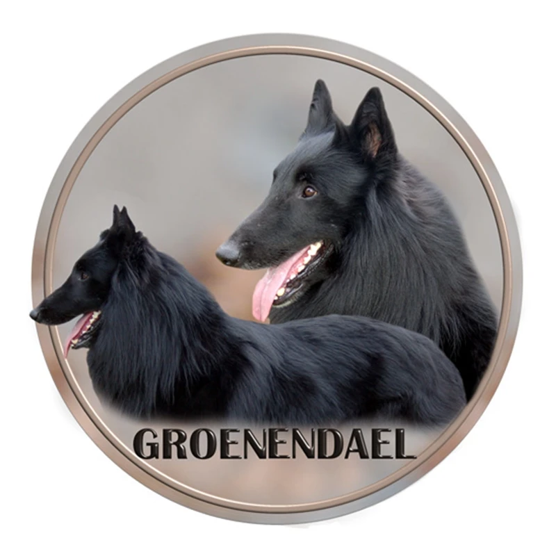 

S40353# Various Sizes PVC Decal Belgian Shepherd Groenendael Car Sticker For Bumper Rear Window Laptop Refrigerator Toilet