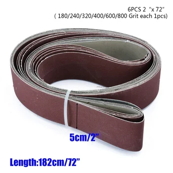 

Hand Sanding Tool Sander Cloth Belt Wood Sandpaper Polishing Accessory 6pcs