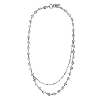 

Timeless Wonder Chic Geo Layered Chains Choker Necklace Women Jewelry Punk Gothic Designer Trendy Top Ins French Stylist 4349