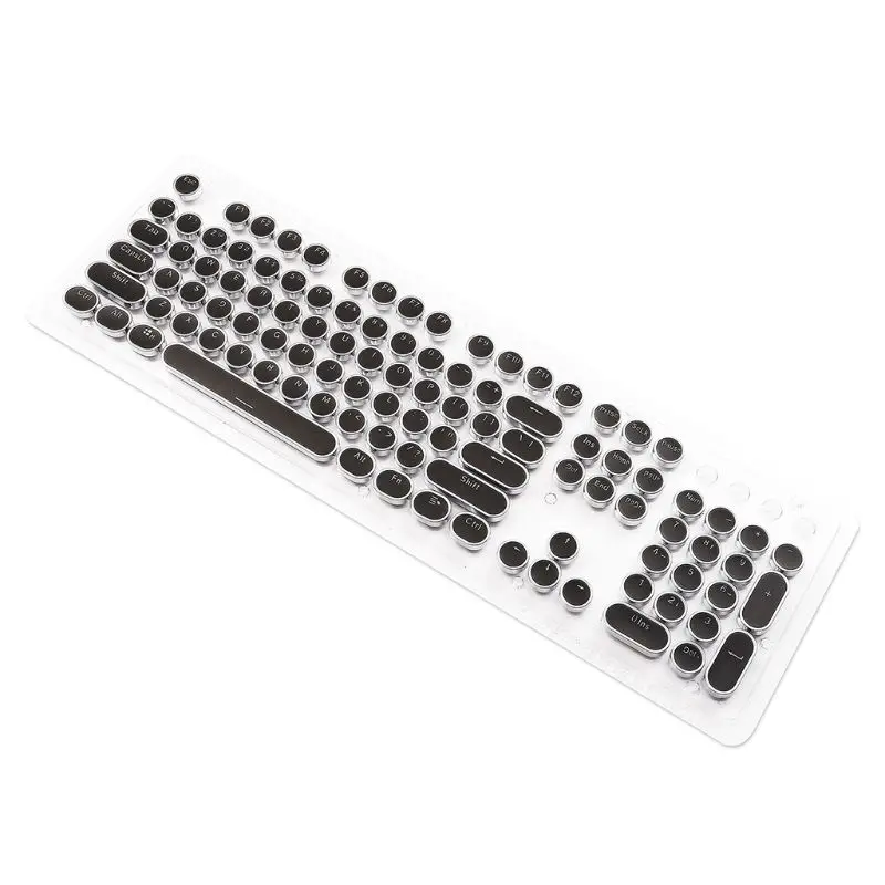 Самодельные брелки, ретро СТИМ панк, машинка, механическая клавиатура, 104 стандартные клавиши, колпачок для Cherry MX, механическая клавиатура C26