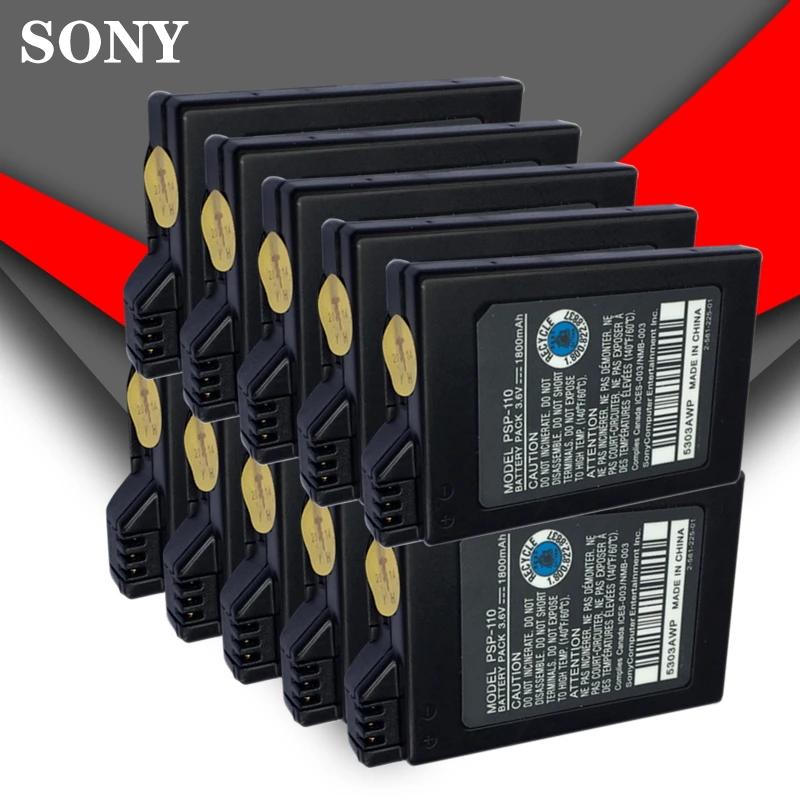 10pcs Sony Psp 1000 Play Station Portable Psp1000 1800mah 3.6v Liion
