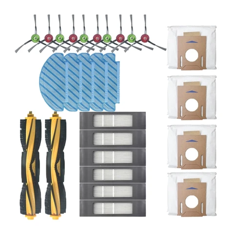 Brush Dust Bags Replacement Filters Part Kit for Ecovacs Deebot OZMO T8 T8 AIVI Robot Vacuum Cleaner Accessories