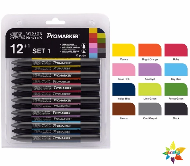 13PC Basic Color Dual Tipped Marker Set